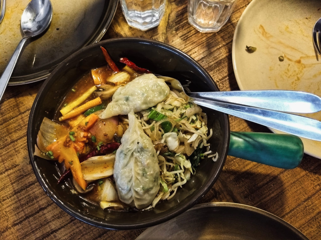 Szechuan Noodle Bowl at Momo I Am