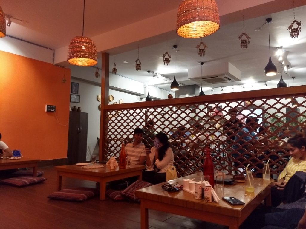 the Blue Poppy Thakali interiors