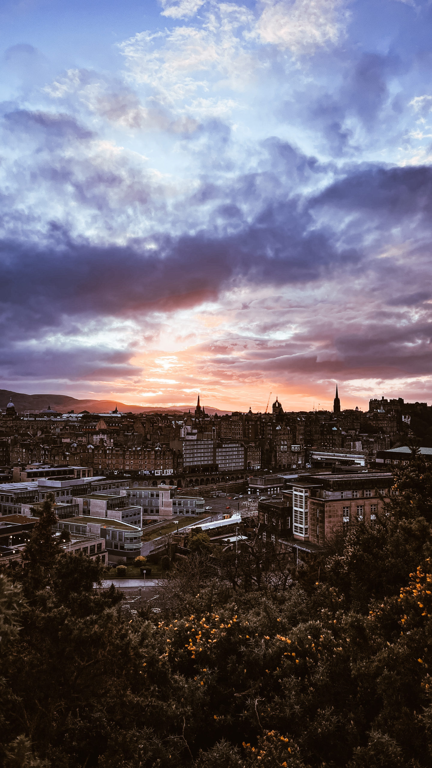Edinburgh sunset from Calton Hill