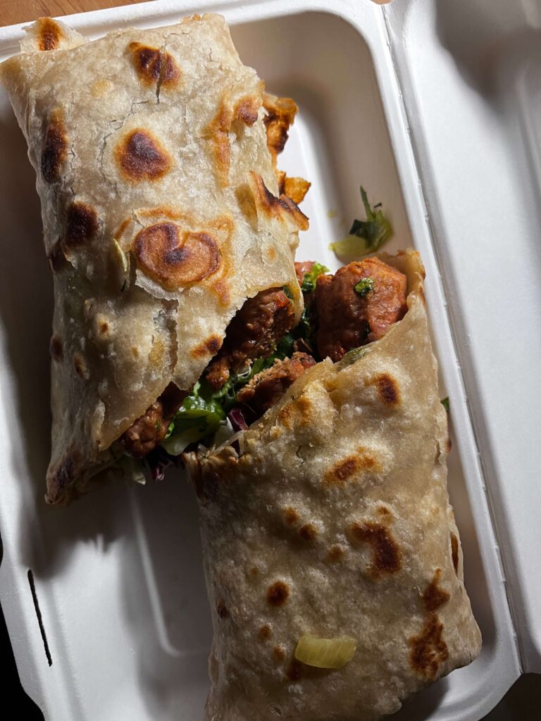 Pork Kathi Roll from Sabzi